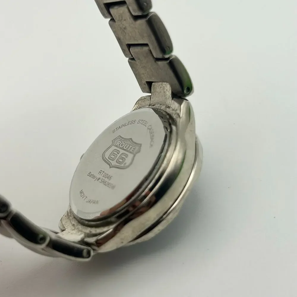 Route 66 Original Clothing Co. St. Steel Blue Face Women’s Watch